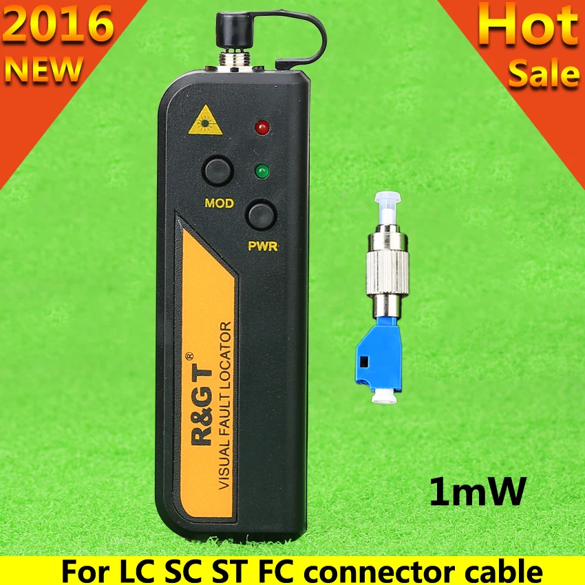 

1mW Red Light Source Visual Fault Locator Fiber Optic Cable Tester For LC/FC/SC/ST Fiber Cable Fiber Broken Test Tool