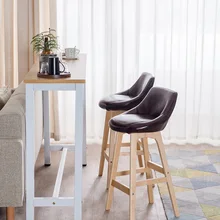 Твердый деревянный домашний высокий барный стул вращающийся барный стул модный современный минималистичный креативный высокий стул