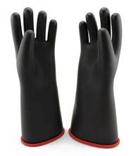 10KV High Voltage Electrical Natural Latex Class 1 Insulating Work Gloves