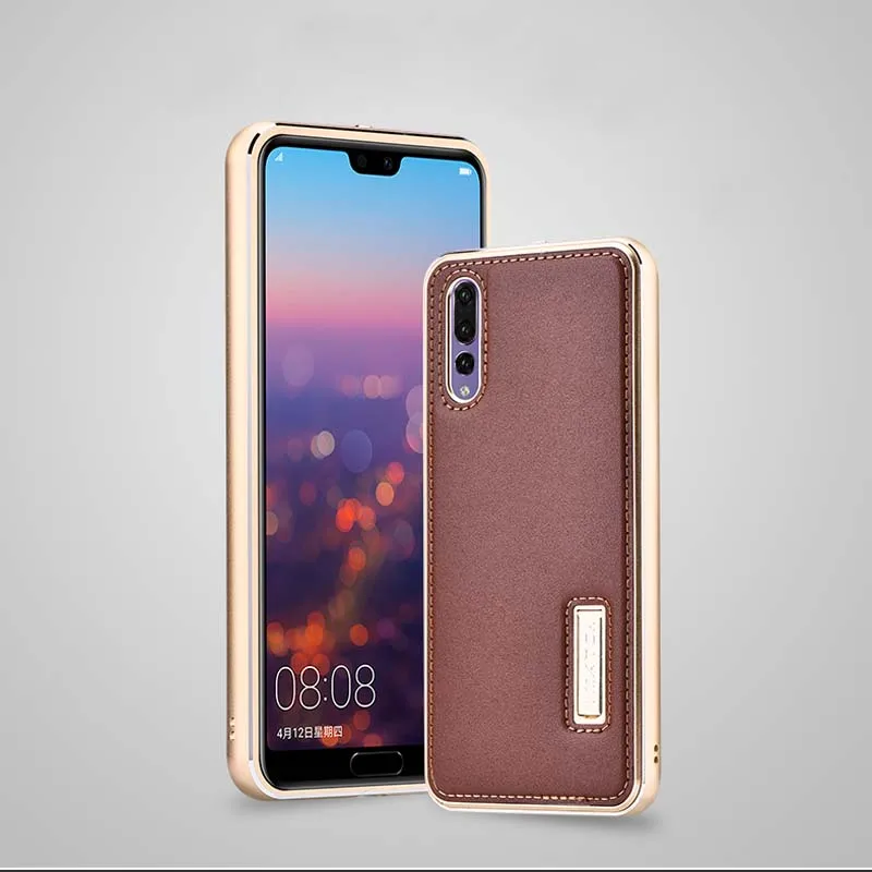 Роскошный оригинальный брендовый чехол из натуральной кожи для Huawei P20 Pro с