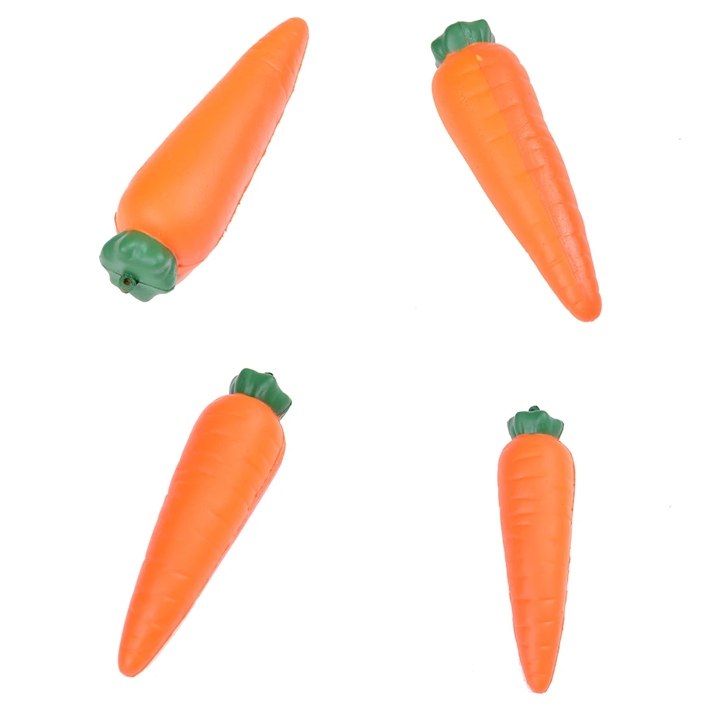 Gift for Bag Accessories Cute Squishy Slow Rising Jumbo Carrot Simulate  Pendant Squeeze Elasticity Stress Stretch Kids Toy