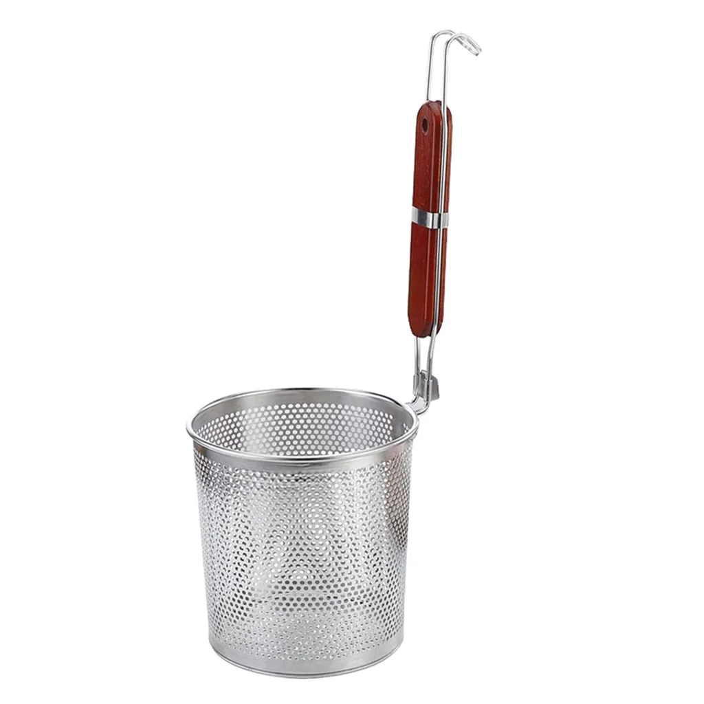 MagiDeal Stainless Steel Food Dumpling Noodle Vegetables Strainer Basket