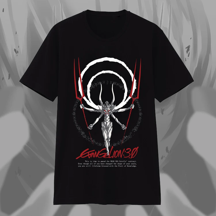 

Neon Genesis Evangelion Cosplay T-shirt Anime MARK.13 EVA Men T Shirt Cotton Summer Loose Tees Tops Plus Size Harajuku