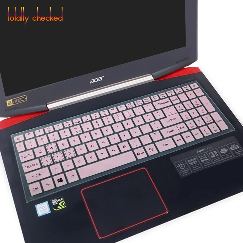 Для acer деталь нитро-двигателя Himoto Redcat 5 AN515-42 AN515 42 AN515-52 AN515 42, 51, 52, модель 51ez 51by 791p 15,6 силиконовый чехол для клавиатуры для ноутбука Защитная крышка - Цвет: pink