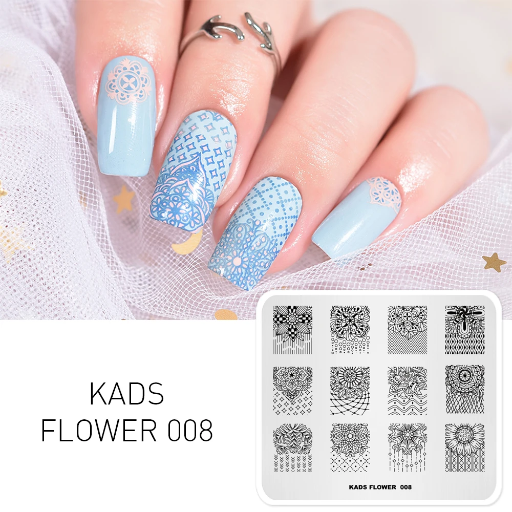 Kads Nail Stamping Plates For Nail Art Flower 008 Stripe Plaid Flowers Image Stamp Template For Manicure Stencils For Nails Nail Plate Stamp Nail Plateimage Stamp Aliexpress Kads Nail Stamping Plates For Nail Art Flower 008 Stripe Plaid Flowers Image Stamp Template For Manicure Stencils For Nails Nail Plate Stamp Nail Plateimage Stamp Aliexpress