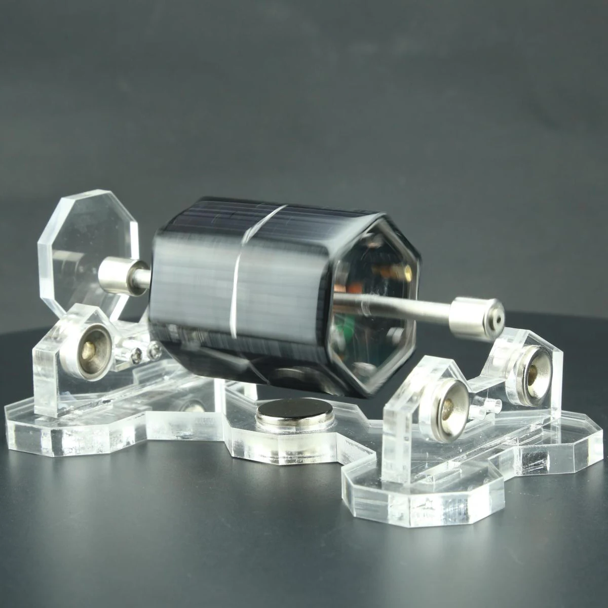 

Solar Magnetic Levitation Motor Horizontal Levitating Stand Educational Model Gift