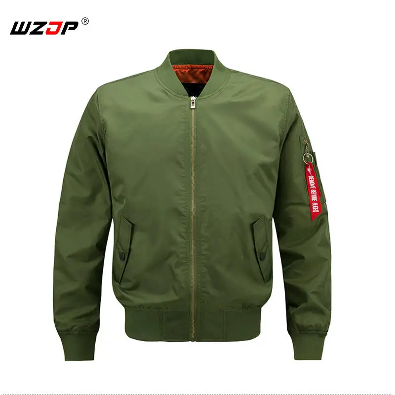 WZJP зимние уличные Для мужчин куртки на молнии военные Водонепроницаемый Термальность Для мужчин повседневная куртка большой Размеры M-6XL - Цвет: Green