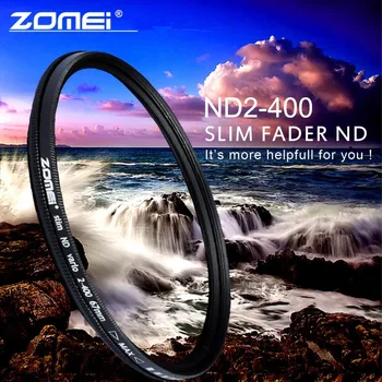 

Zomei 52MM 58MM 62MM 67MM 72MM 77MM Slim Fader Variable ND Lens Filter Adjustable ND2 to ND400 Neutral Density