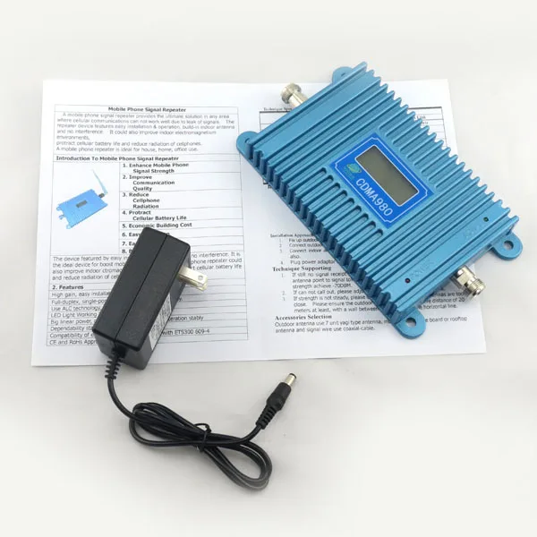 

Direct Marketing High Gain LCD Display CDMA980+850Mhz Coverage3000square Mobile phone CDMA Booster Repeater Free drop shipping