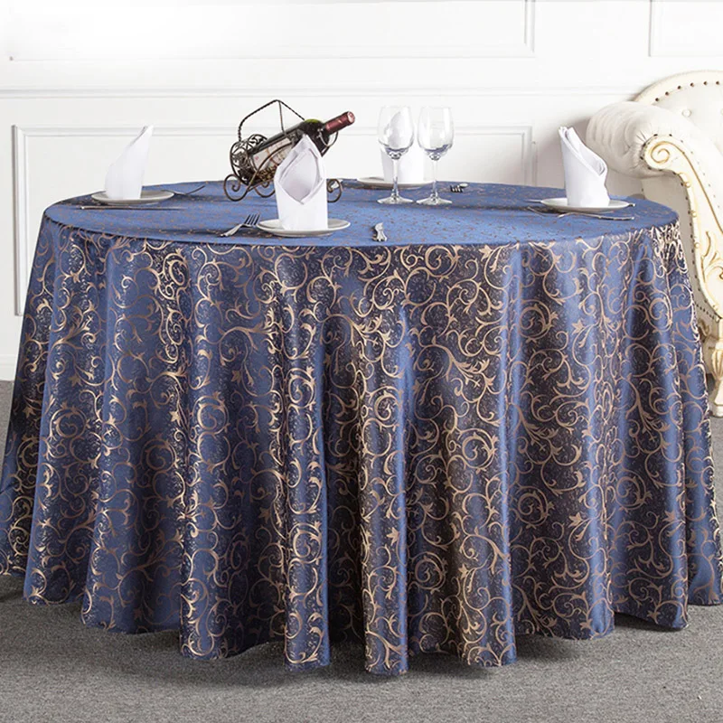 Floral Table Cloth Round Polyester Tablecloths Table Cover Wedding