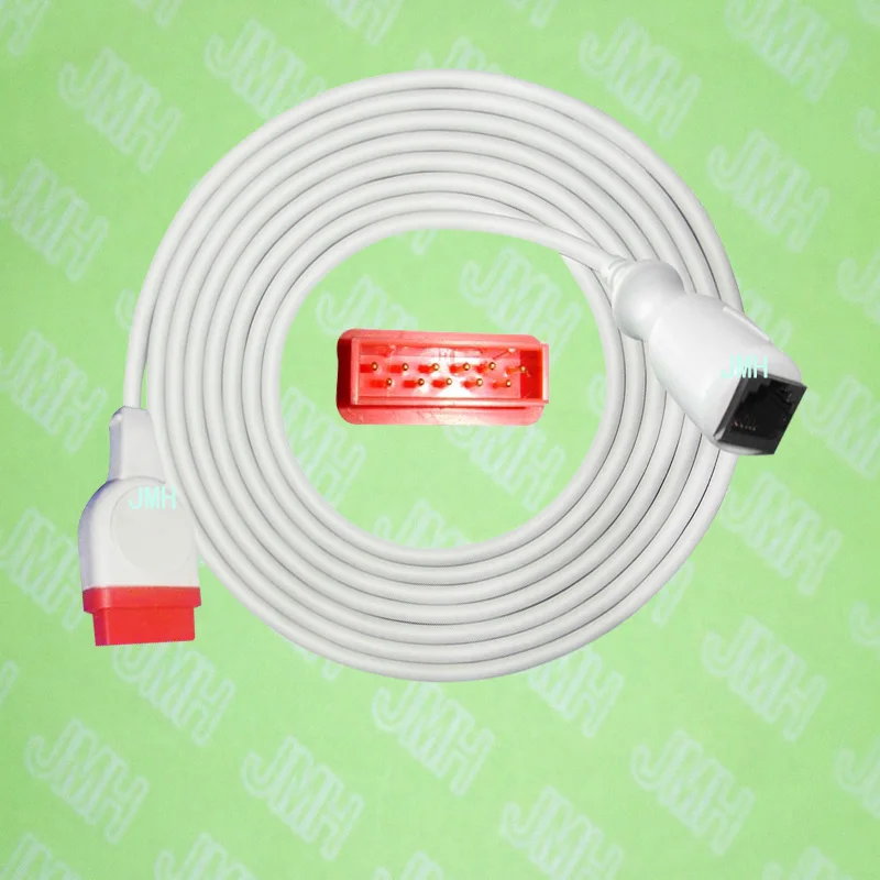 

Compatible with GE Solar,Dash,Easgle and Tram,the Abbott IBP transducer Adapter cable,11pin to 6pin.