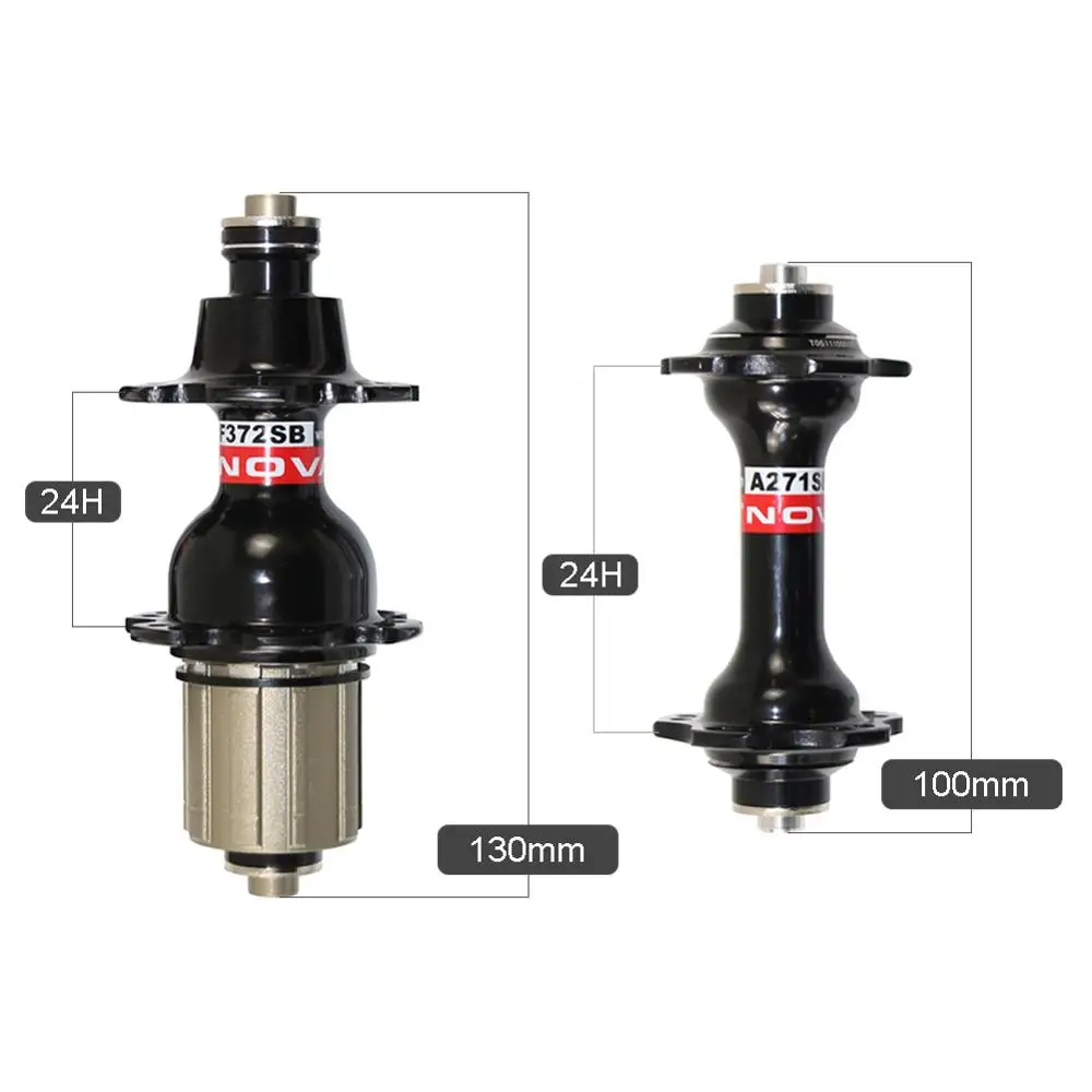 

CSC Novatec A271SB F372SB Hub Cycling Road Bike Hubs Bearing Hub 20/24Holes for Bicycle Hubs 8/9/10/11 Speed , no skewer