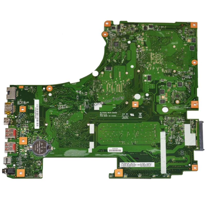  exchange GL753VD motherboard For ASUS GL753VE GL753V GL753 laptop mainboard test OK GTX1050/4GB i5-