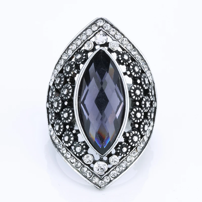 Stretch rings antique silver gold color cocktail fashion jewelry gifts