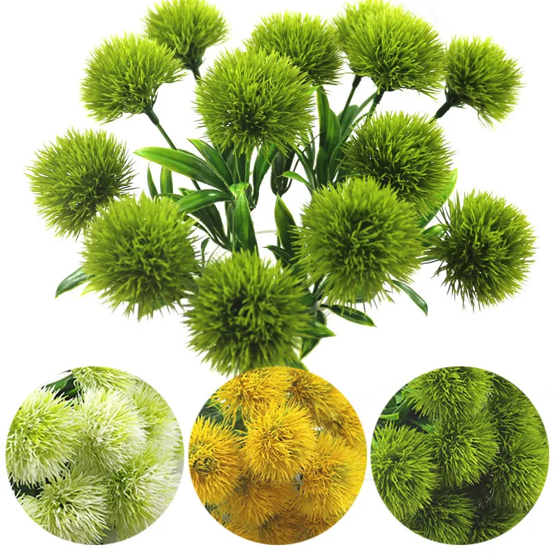

Valentine's Day Wedding Plastic Flower Artificial Flowers Home Decoration 1PC/Lot Dandelion Party Flower Arranging Festival