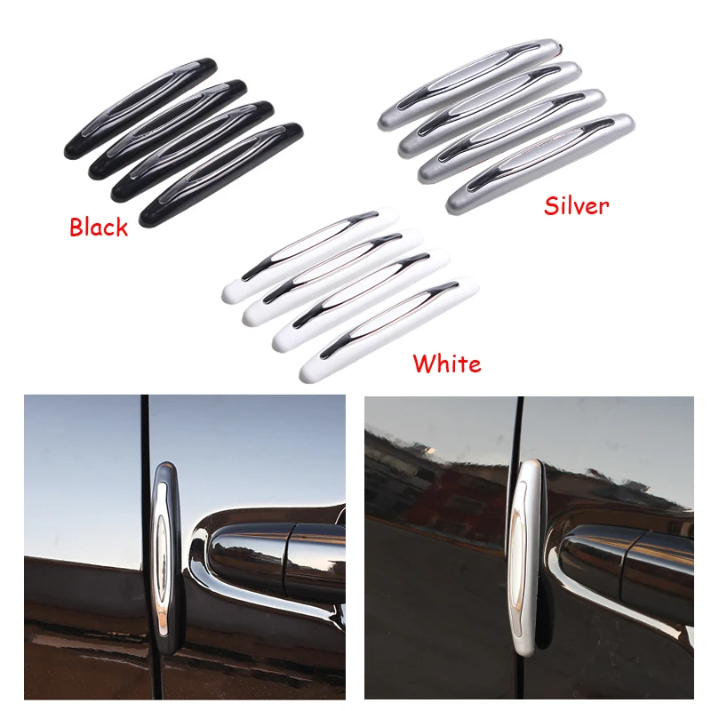 Universal 4PCS Car Door Edge Guard Strip Scratch Protector Anti-collision Trim