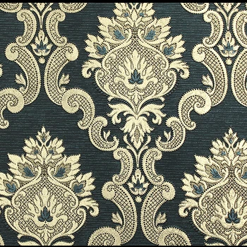 

European Luxury Gold Silver Background Wallpaper 3D Embroidery Gold Wallpaper Roll PVC Waterproof Ceiling Living Room Wallpaper