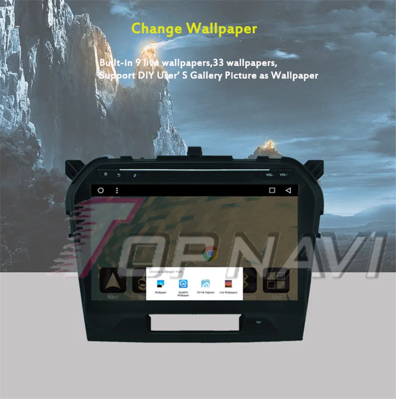 2 din car radio gps android For Suzuki Grand Vitara 2015