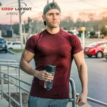 Men summer gyms t shirt Fitness Bodybuilding Crossfit Cotton Shirts Short Sleeve workout male fashion Casual Tee Tops clothes