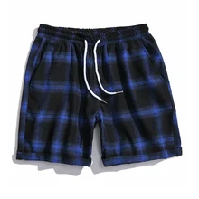 Летние уличные мужские шорты для фитнеса повседневные спортивные штаны клетчатые мужские шорты для бега мужские пляжные бермуды DK062