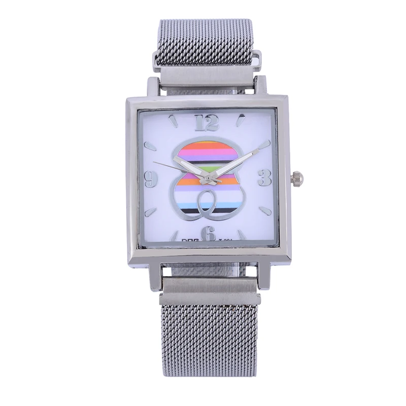 Reloj hombre new luxury brand men's watch fashion magnetic metal mesh quartz watch Women Bear Watches Relogio Masculino