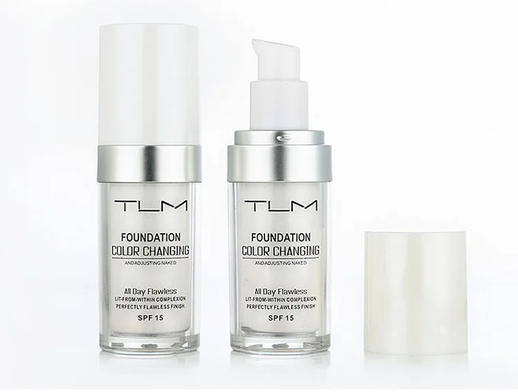 TLM Color Changing Liquid Foundation Makeup Change To Your Skin Tone By Just Blending