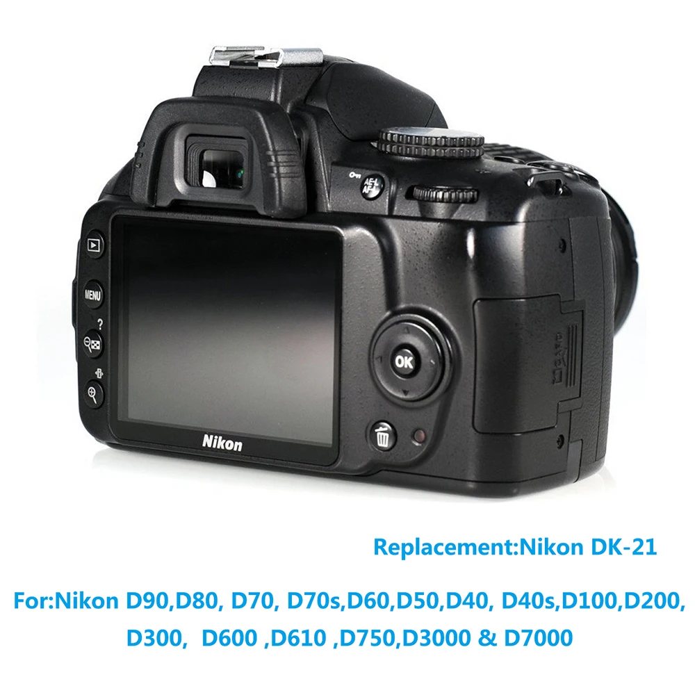 LXH-2Pcs-DK-21-Eyecup-Eyepiece-Viewfinder-For-Nikon-D3000-D3100-D3200-D3300-D5000-D5100-D5200