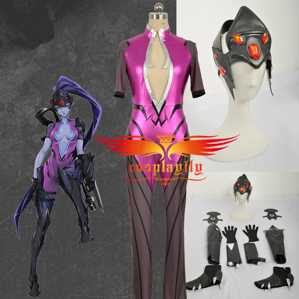 OW up and Watch Widowmaker, костюм для косплея, наряд для взрослых на Хэллоуин, карнавал, женские комбинезоны, наряд, одежда