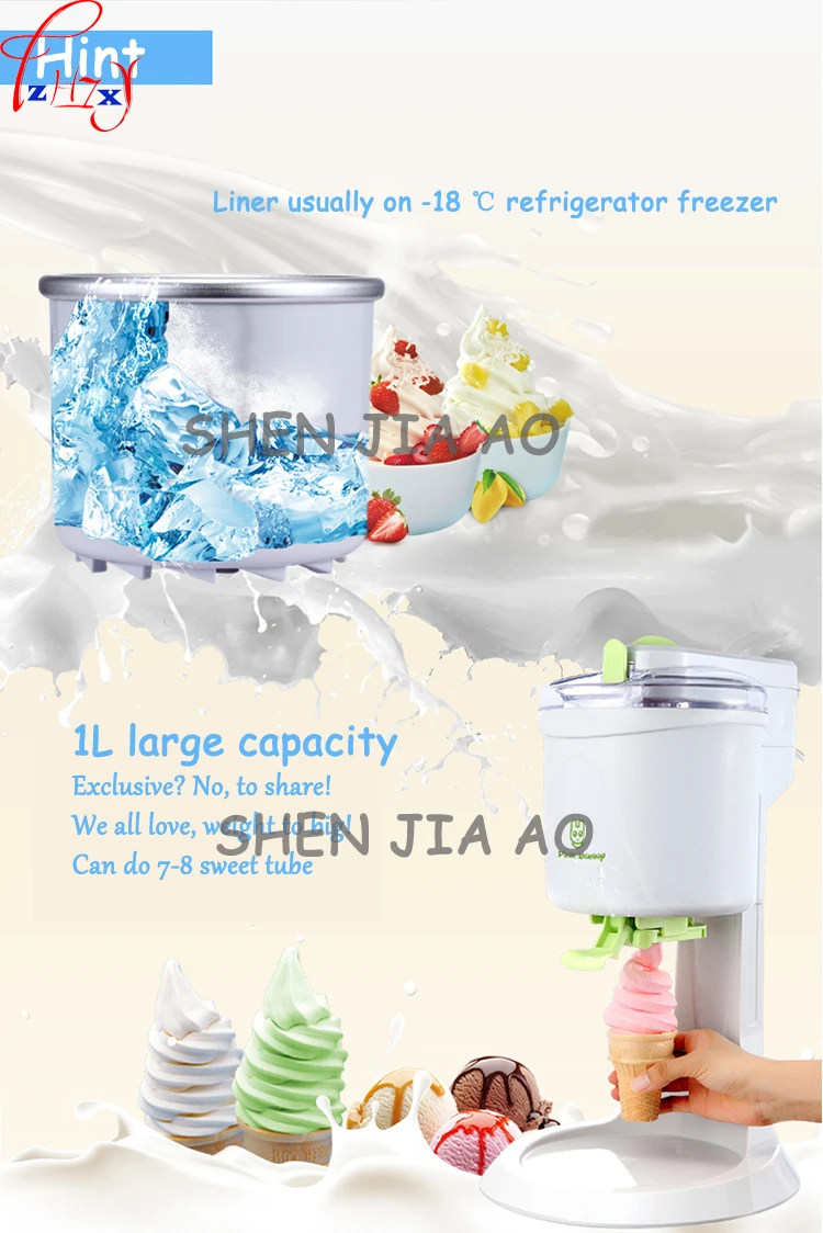 Ice Cream Maker-Milkshake-Frozen Fruit Ice-Creamy Smoothies