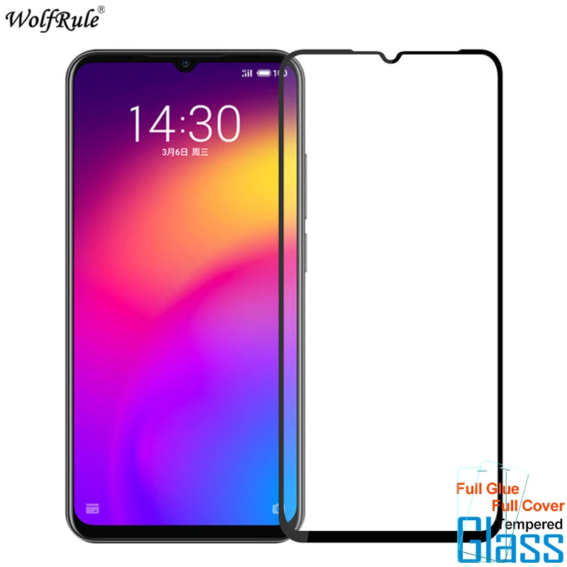 

2Pcs For Glass Meizu Note 9 Screen Protector Full Glue Cover Tempered Glass For Meizu Note 9 Glass Phone Film 6.2''
