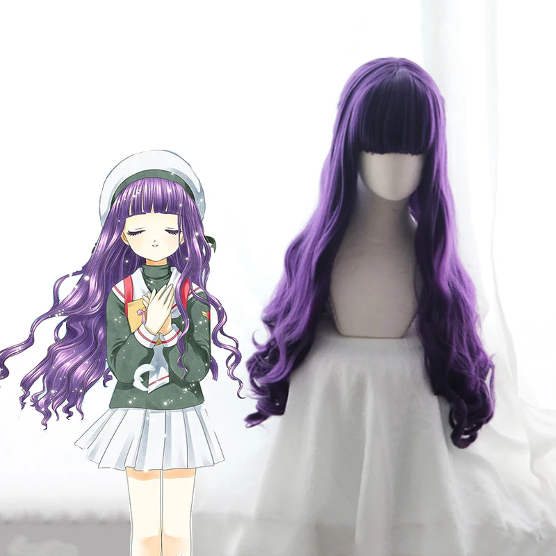 Аниме Cardcaptor Sakura Косплей парики Tomoyo daiduji косплей парик термостойкий синтетический парик Хэллоуин вечерние женские косплей парик