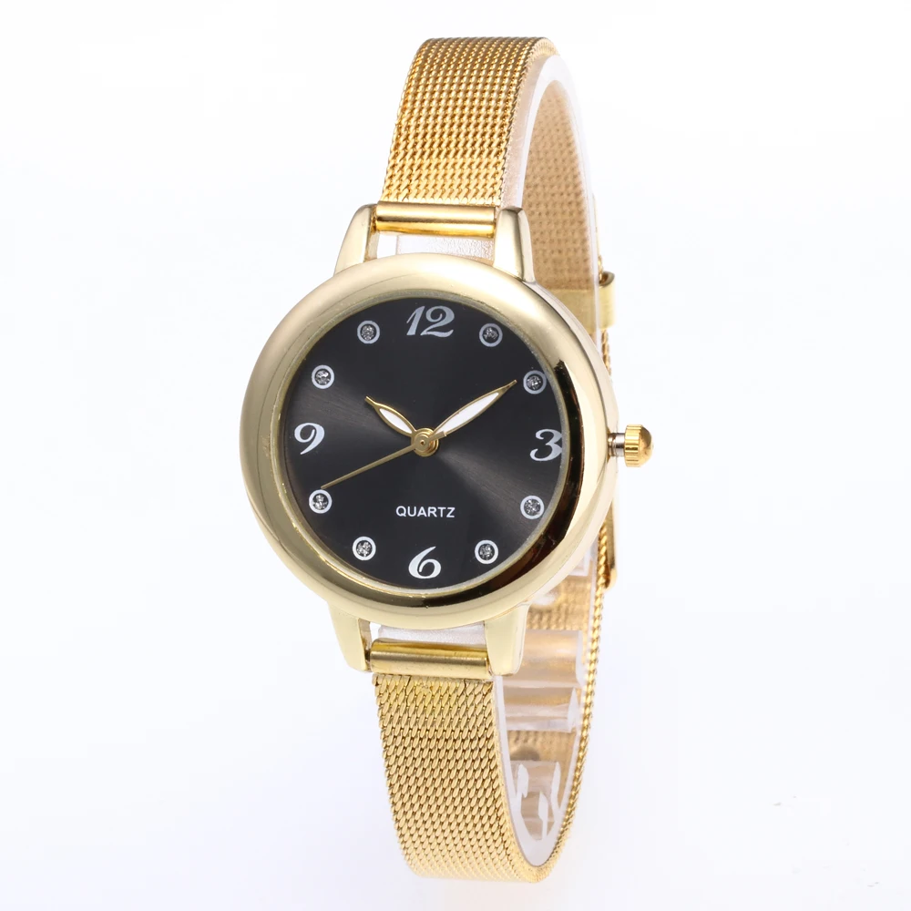 

2018 Women Fashion Stainless Steel Strap Analog Quartz Wrist Watch Luxury Simple Style Bracelet Watches Women Clock Dropshipping