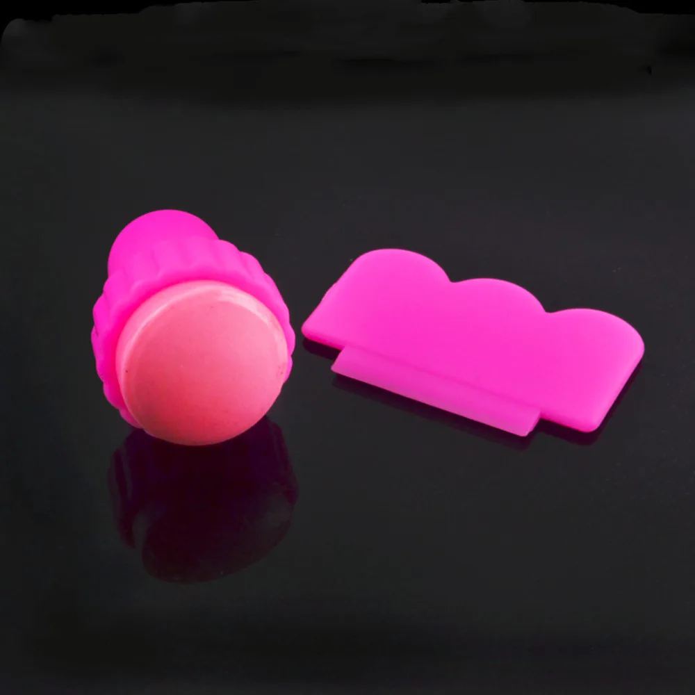 

2pcs 1set Nail Art Polish Stamping Stamper Scraping Scraper Nail Stamp Template Nail Polish Paint DIY Design Nail Tools