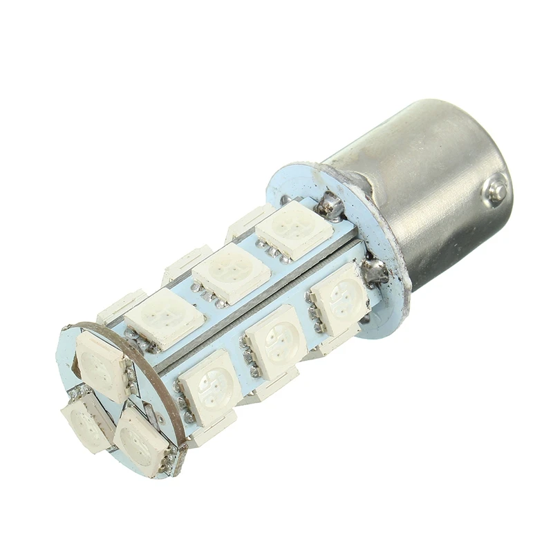 

LED Bulb 18 SMD 5050 Turn Signal/Brake/Reverse/Parking Light Yellow 150 Degrees BAU15s/1056/7507/PY21W Auto Led Bulb 12V