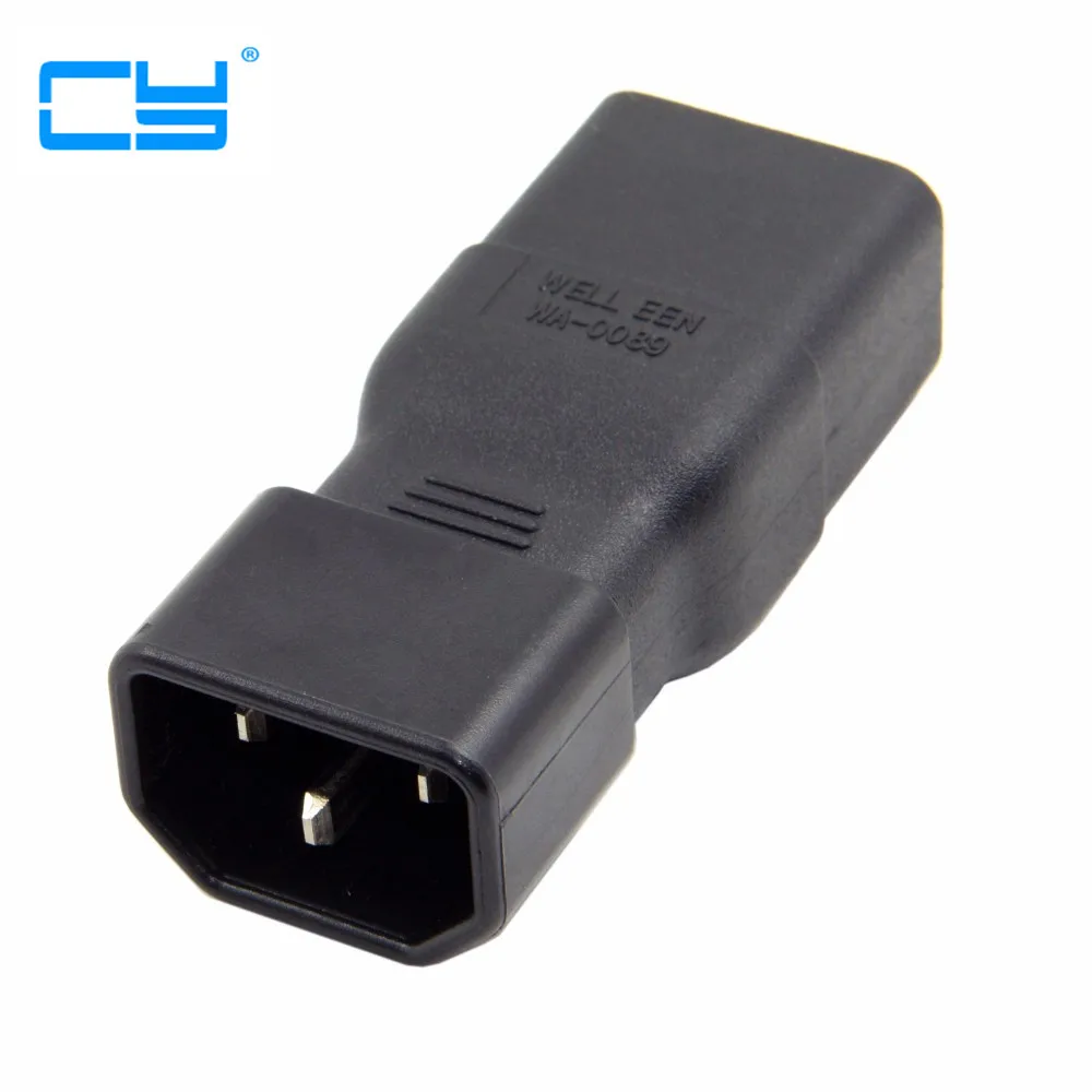 Адаптер удлинителя электросети IEC320 Male C14-Female C19 для PDU UPS 10 А до 16 | Компьютеры и офис