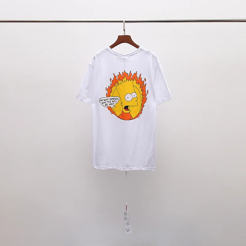 

2019 New Arrival Off White OW Short Casual O-neck Print Knitted T-shirts B004