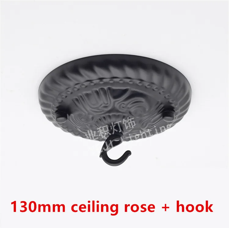 

Black lantern Birdcage Ceiling rose Pattern Ceiling plate Opening / closed hook large bearing rings Lighting Accessories