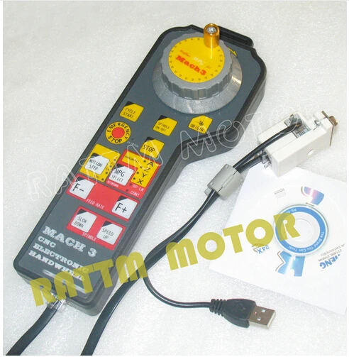 

Mach3 USB CNC Electronic Handwheel Manual Controller CNC Engraving Machine Fittings interface board Pulse generator