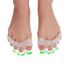 1 пара KWOEE Toe приспособление для устранения деформации пальца на ноге пальцы перекрытия разделения пальцев реабилитации корректирующие ортопедические Йога первой необходимости