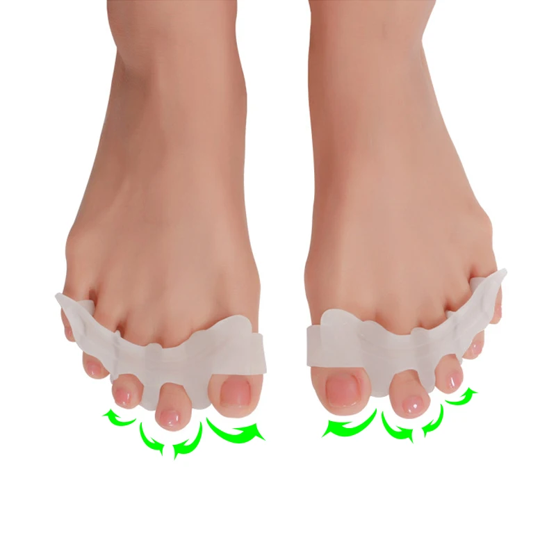 

1 Pair KWOEE Toe Separator Hallux Valgus Toes Overlapping Separation Toes Rehabilitation Corrective Orthotics Yoga Necessities
