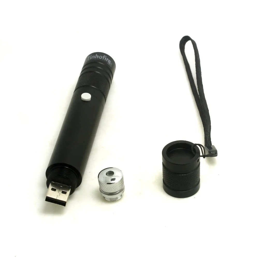 Tinhofire USB вход лазер 6000 футов 5 мВт зеленый 532 нм Красный 650 лазерная указка с