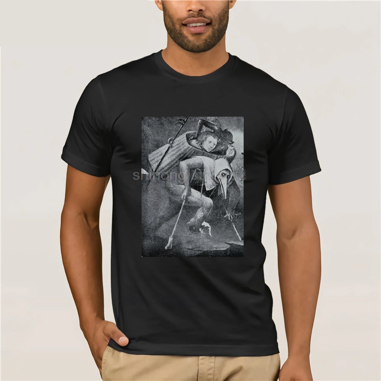 Свободные черные мужские футболки Homme Футболки Hieronymus последние судейские для