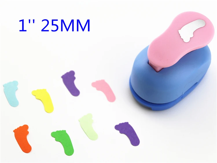free ship Foot 1'' 25mm diy craft punch hole punch scrapbook paper