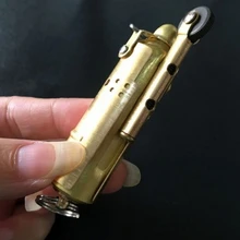 5 шт/партия креативный старинный керосин античный Флинт медная латунная Зажигалка 7,1*2,1*1,7 см