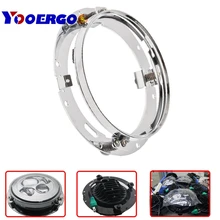 1 pcs 7 polegada Rodada Anel Farol Suporte De Montagem para Harley Farol Montar 7 “LEVOU Farol Da Motocicleta Suporte De Montagem