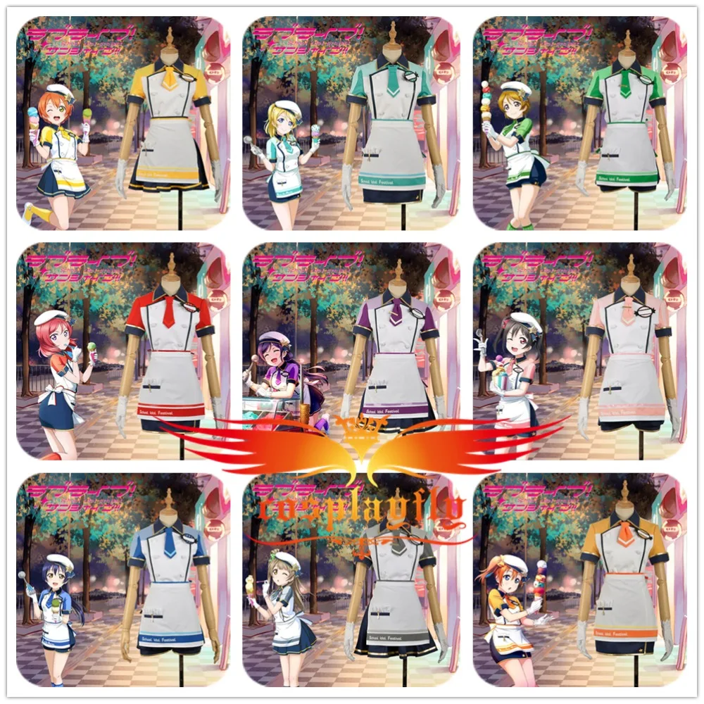 Love Live! Tojo Hoshizora Rin Ayase Eli Umi Maki Minami Kotori Niko Honoka Hanayo непробужденное мороженое