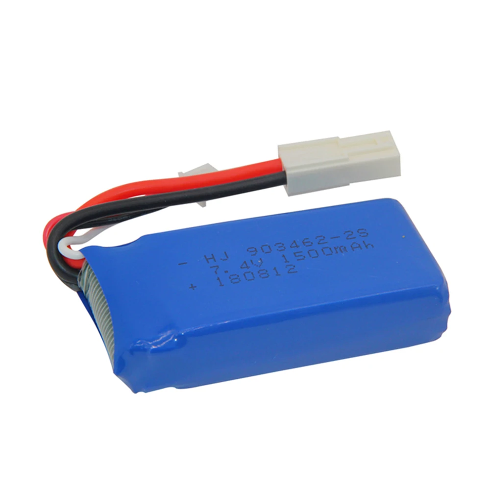 3 шт 7 4 V 1500 mAh Lipo батарея для FT009 RC лодки катера 12428 2S mah 903462 JST SM KET T PLUG|Перезаряжаемые