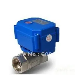 

3/4'' CWX-15Q/N Mini Electric Ball Valve Stainless Steel CR01,Control Type CR03/CR04/220V