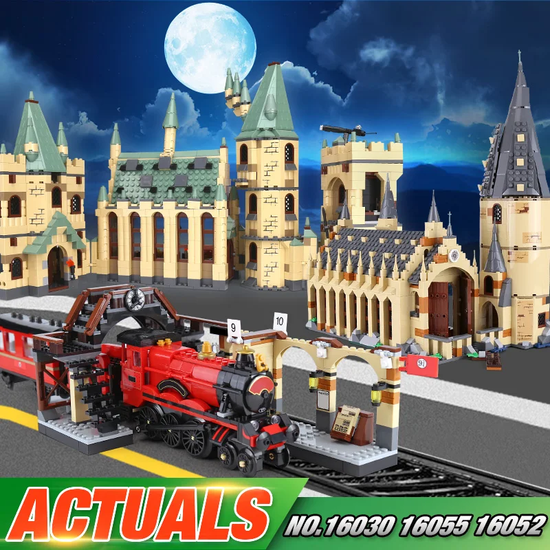 

Lepin 16030 16052 16055 16059 Movie Series The 48042 Hogwarts Castle Set Building Blocks Bricks Assembly Kid Christmas Toys