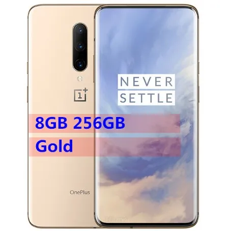 Global Oneplus 7 Pro смартфон кислород Android Snapdragon 855 AMOLED Восьмиядерный 6,6" 3120x1440 изогнутый край OTA 30W Мобильный - Цвет: 8GB  256GB Gold